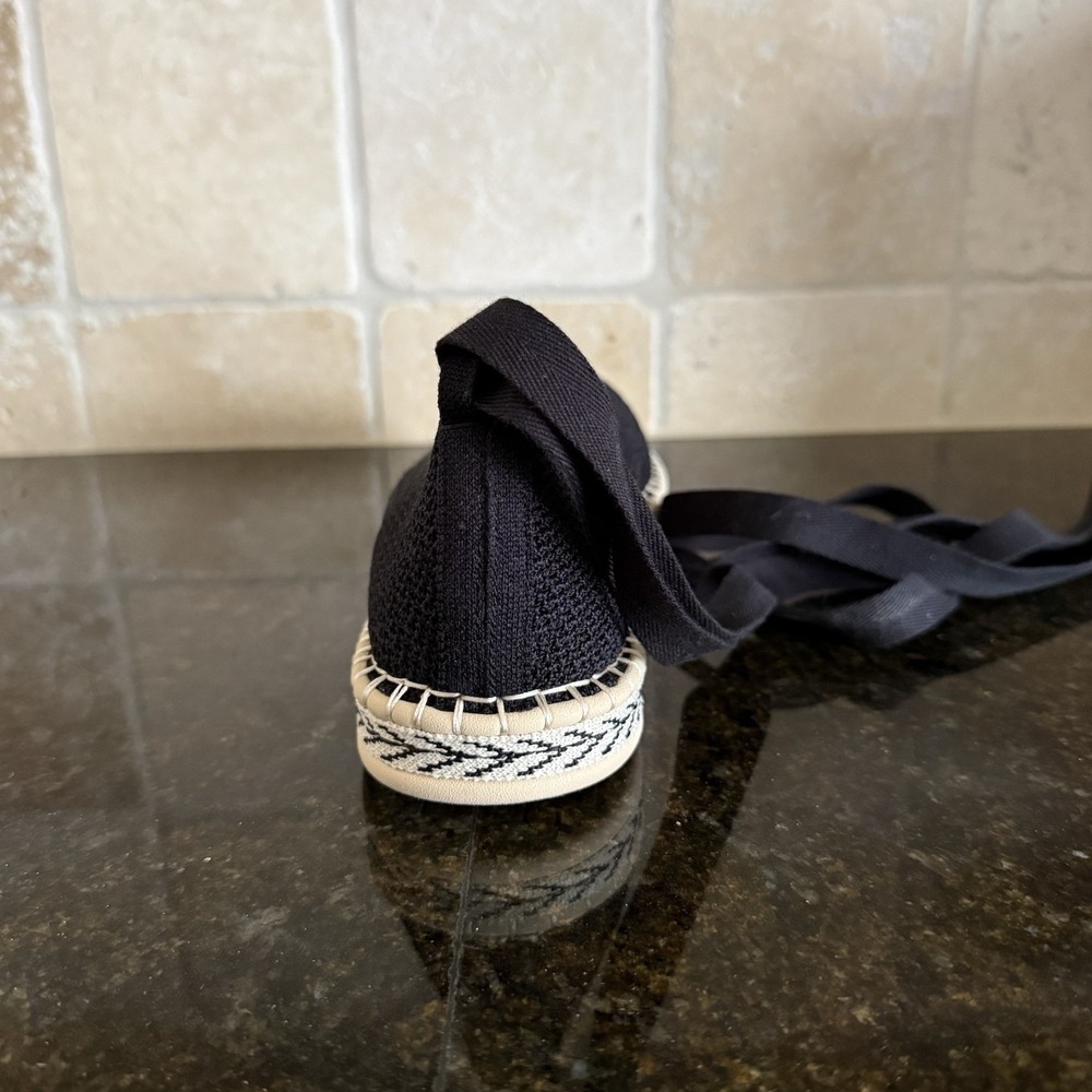 Rothy's The Espadrille‎ Black Lace Up Shoes Excellent Condition 10.5 - Picture 8 of 12